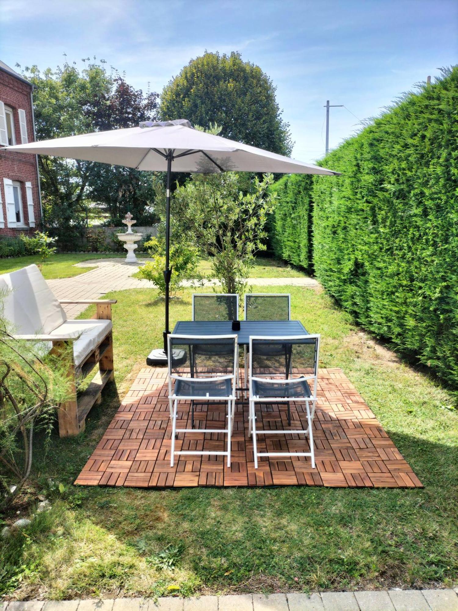 Studio Privatif Avec Jardin 4 Personnes Berck Esterno foto